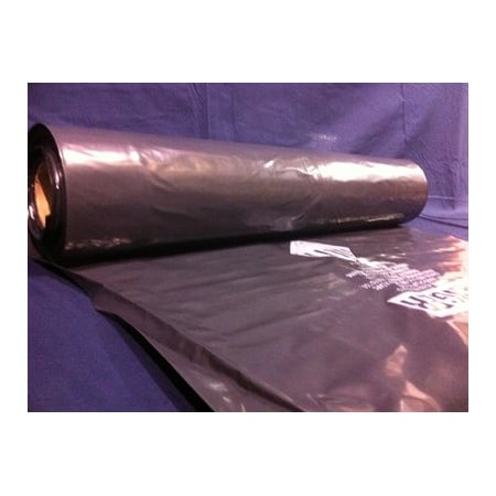 Champion Plastics 30X40 BLACK BAGS W/ASBESTOS WARNING LABELS, 1 ROLL OF 100 3.5 MIL